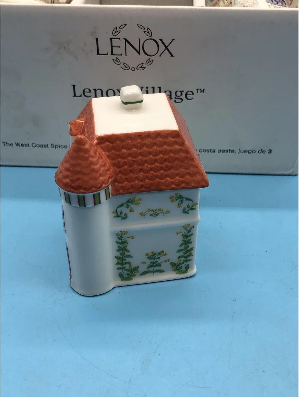 Lenox Village West Coast Spice Houses Set Of 3 Ceramic Spice Jars Multicolor